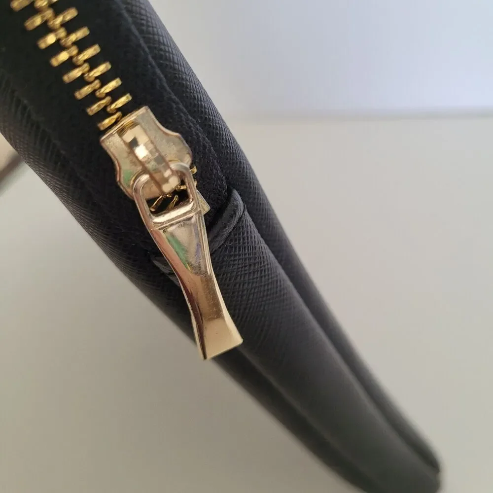 Kate Spade Black Solid Universal Laptop Slim Sleeve Pouch Zip‎ 13